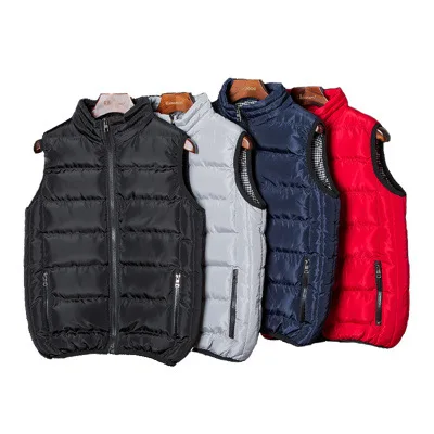 Autumn And Winter Waistcoat for Both Men And Women Korean Style Trend Stand Collar down Feather Cotton Waistcoat Casual Sports o