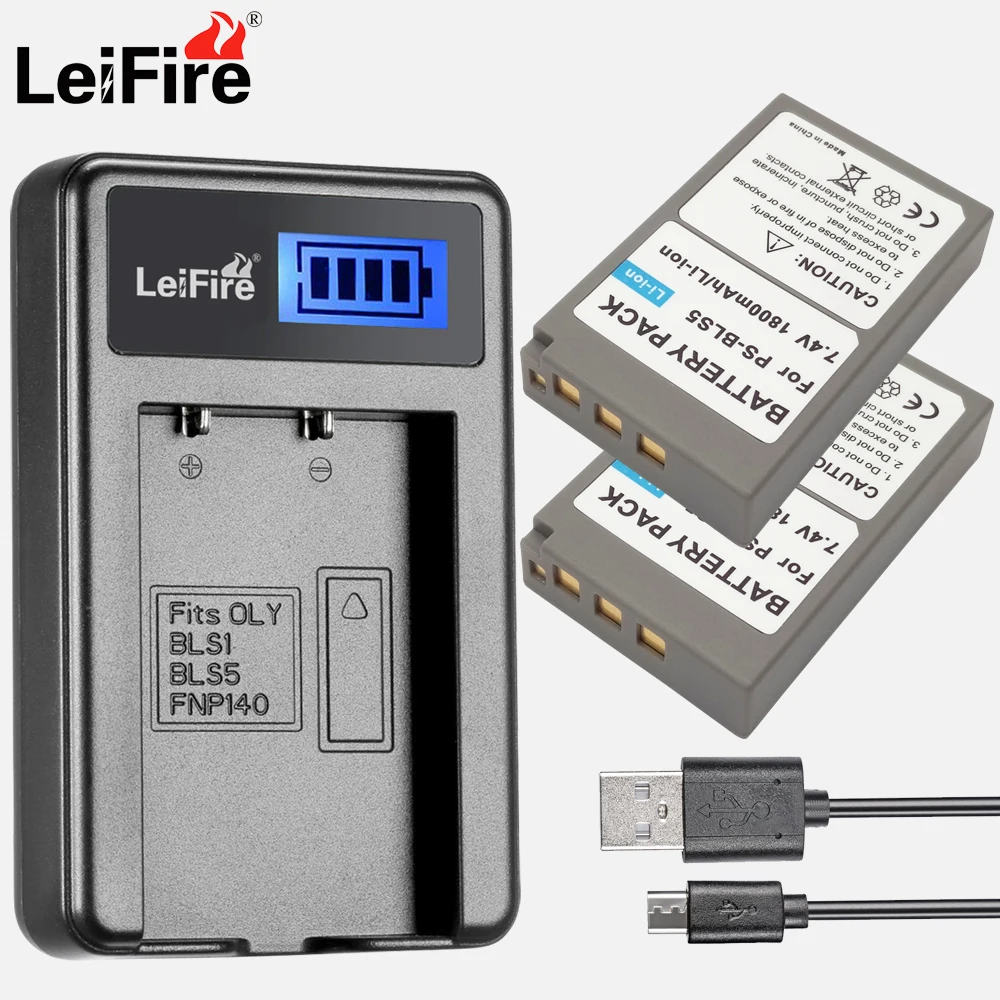 2x PS-BLS5 BLS-5 BLS5 BLS-50 BLS50 батарея+ ЖК USB зарядное устройство для Olympus PEN E-PL2, E-PL5, E-PL6, E-PL7, E-PM2, OM-D, E-M10, E-M10, II