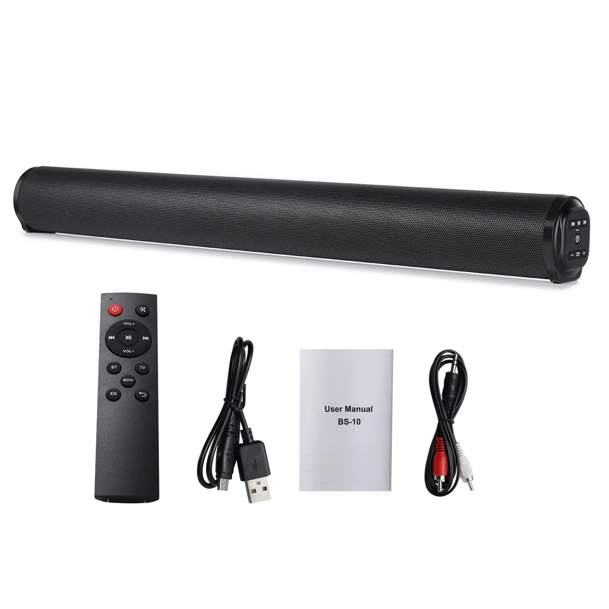 Coluna sem Fio Barra de Cinema em Casa tf para tv Portátil Soundbar Sven Bluetooth Alto-falante Poderoso Música 3d Som Aux 3.5mm pc - Image 6