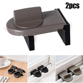 

2 Pcs Window Locks Anti-theft for Child Safety Sliding Door Closets Basement LHB99