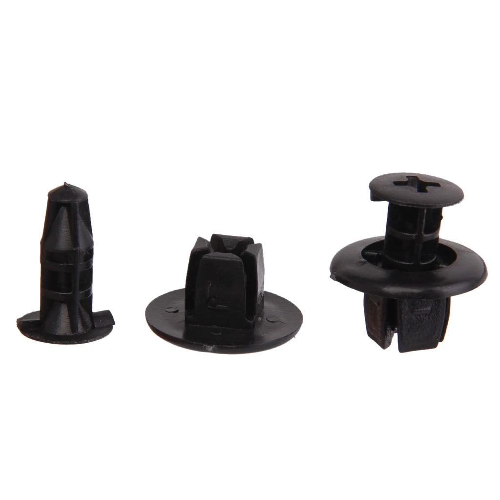 30Pcs Car Plastic Push Type Rivet Holder Fastener Bumper Pin Clips Attachment For Toyota Camry