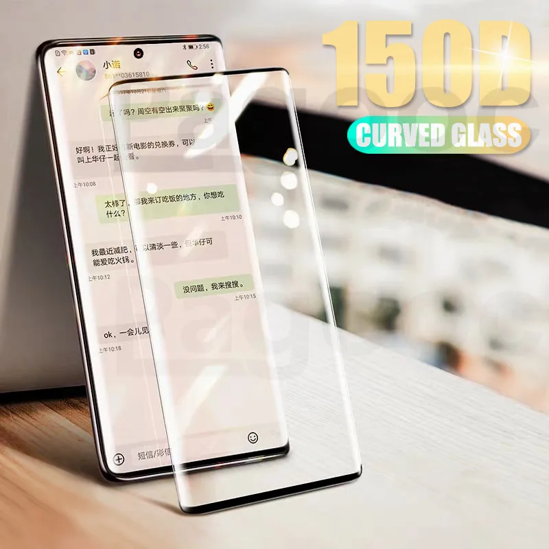 150D изогнутое полное покрытие из закаленного стекла для samsung Galaxy Note 10 Pro 10+ S10 Plus S10E S10 Защитная стеклянная пленка для экрана