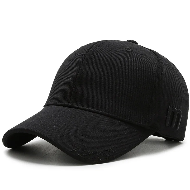 Black Snapback шапки бейсбольная кепка хип-хоп вышивка буквы шляпа мужская летняя мода дикая весна осень козырек кепки s регулируемые шляпы H006 - Цвет: Black