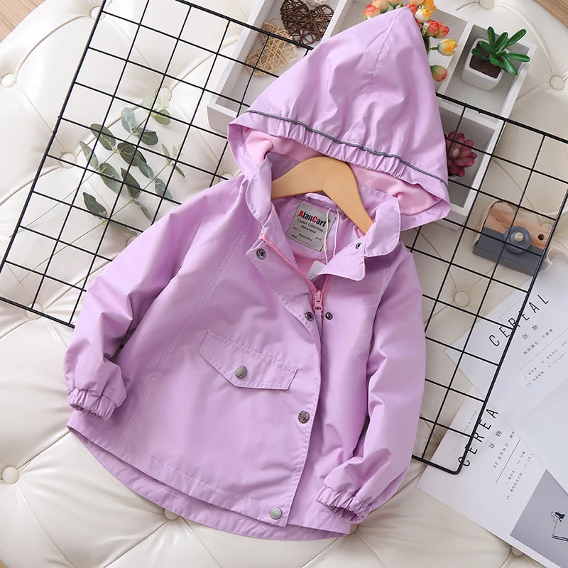 Waterproof Windproof Fashion Polar Fleece Child Coat Baby Girls Jackets Hooded Children Outerwear Kids Outfits For 90-150cm
