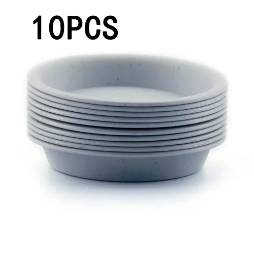 

10pcs Garden Plastic Plant Pot Saucer Tray Round Base Planter Waterproof Tray 17.2*13.3*2.4cm/14.7*11.7*2.2cm