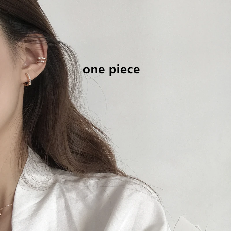HZ изысканные винтажные серебряные блестящие стразы S925, уникальные серьги-гвоздики в виде мини-бабочки и феи для женщин, ювелирные изделия, подарки - Окраска металла: 8 Ear bone clip