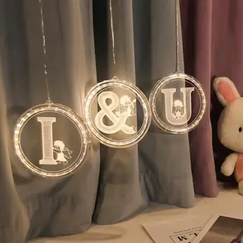 

INS hot-selling LED decorative lamp English alphabet lamp marriage courtesy design lamp birthday night lamp