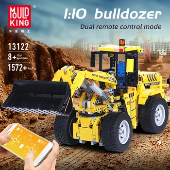 

Mould King 1636PCS APP RC Technic Volvo L350F Wheel Loader Bulldozer Model Building Blocks Bricks compatible lepining 42030 Toys
