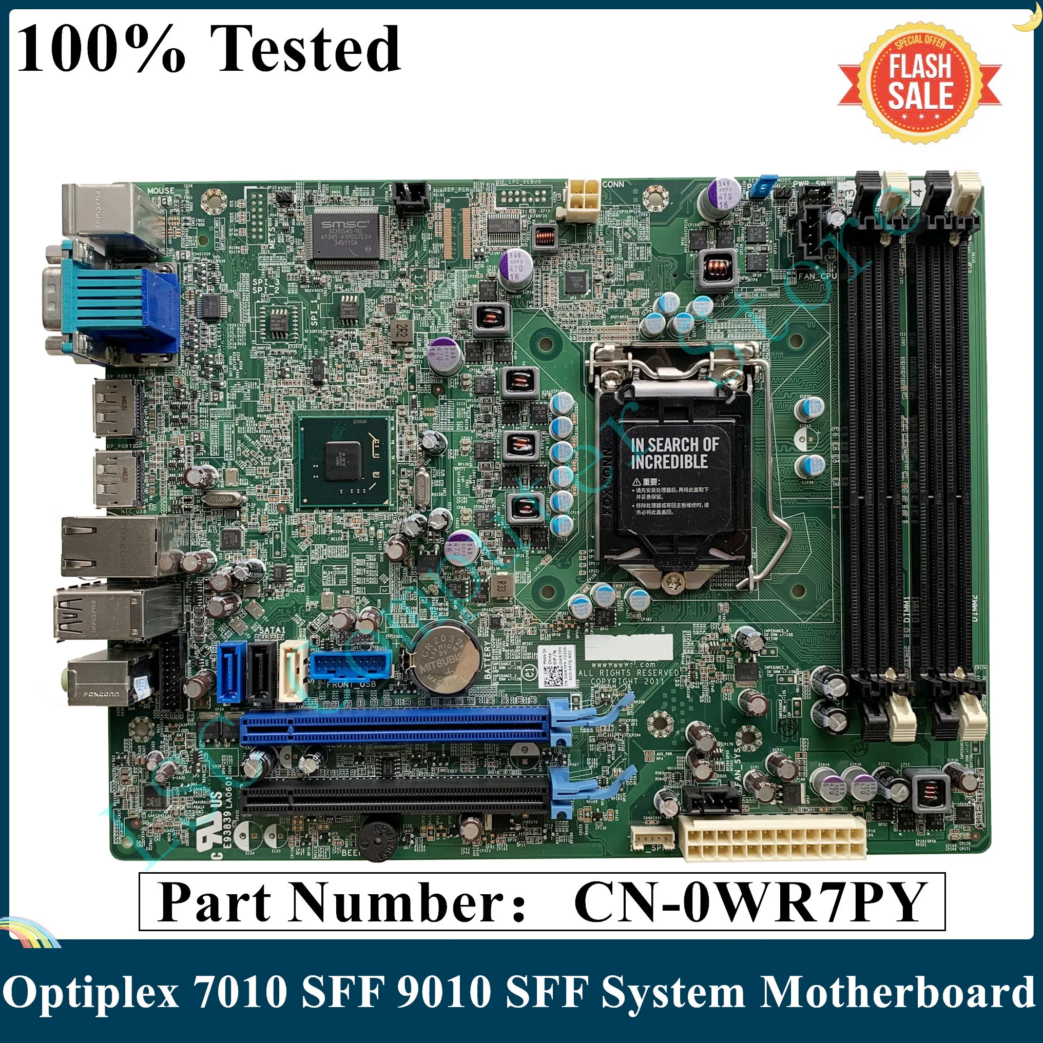 LSC для DELL Optiplex 7010 SFF 9010 материнская плата формата LGA1155 GXM1W WR7PY 51FJ8 F3KHR 0GXM1W 0WR7PY 051FJ8 0F3KHR