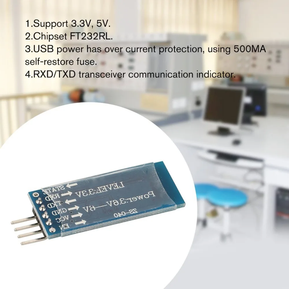 HC-06 RF беспроводной приемопередатчик bluetooth модуль Slave Последовательная связь RS232/ttl к UART конвертер и адаптер