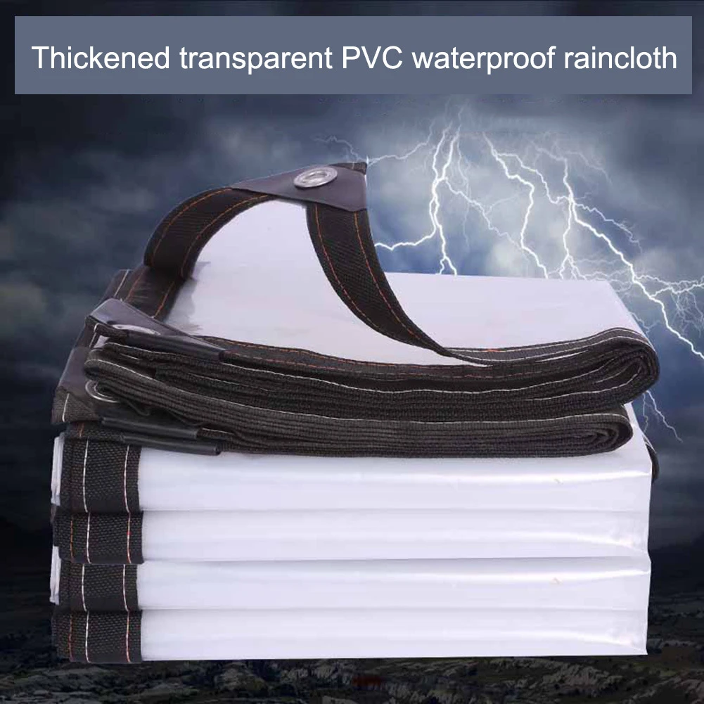 

Transparent Outdoor Covers Clear Poly Tarp Waterproof Rainproof Tarpaulin For Greenhouse Garden Translucent Moistureproof Film
