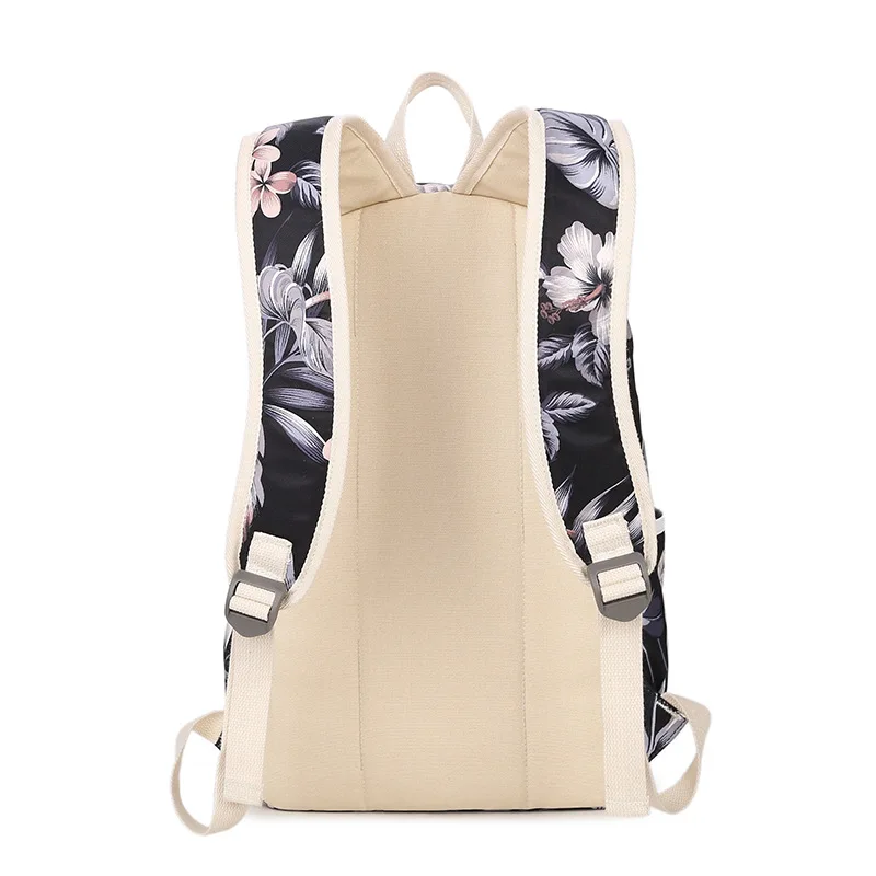 Женский водонепроницаемый холщовый рюкзак с цветочным принтом|backpack schoolbag|schoolbag for