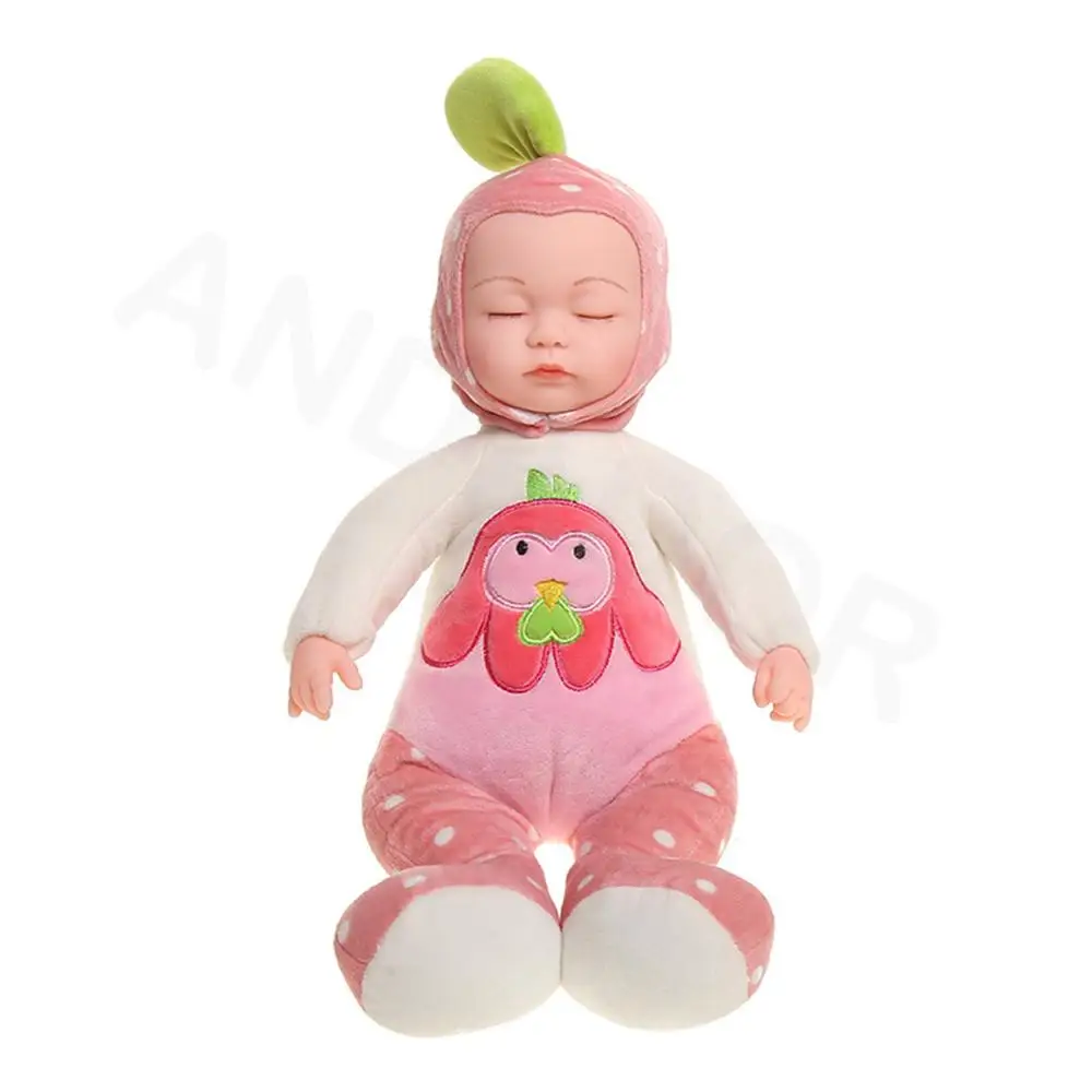  Simulation Rebirth Doll Baby Vinyl Baby Child Comforting Sleeping Doll Toys for Girls Reborn Baby D