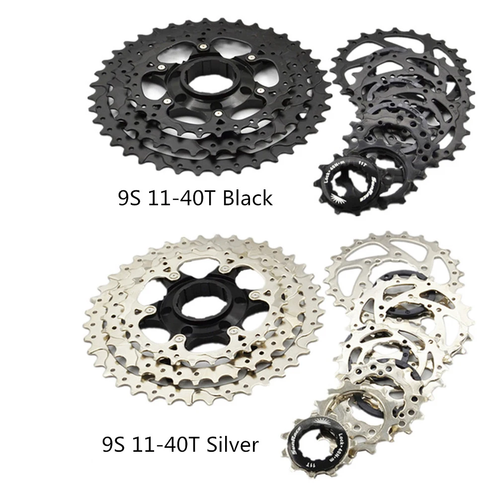 SunRace 8//9 Speed Cassette 11-40T MTB Bike Freewheel Chain Cogs fit Shimano SRAM