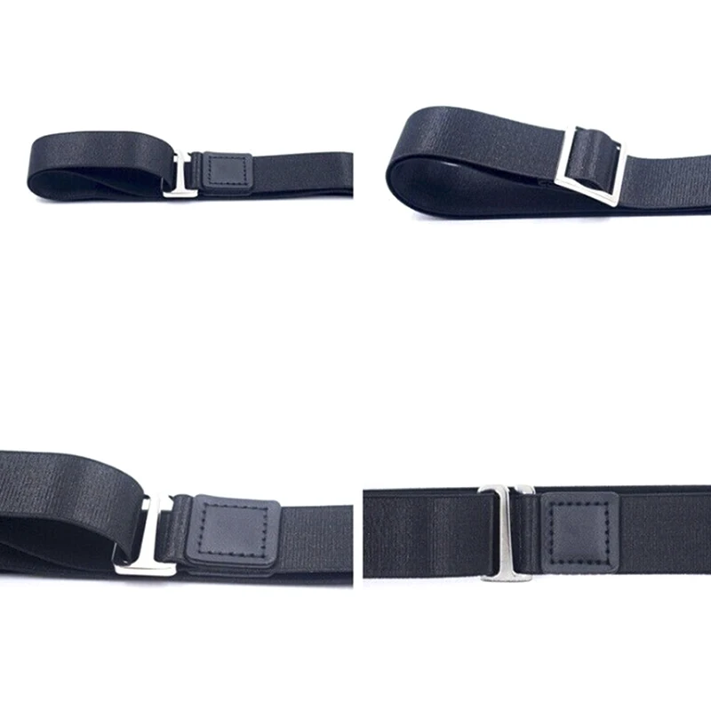 Fashion Shirt Holder Adjustable Near Shirt Stay Best Tuck It Belt For Women Men Work Interview Black Color 120cm