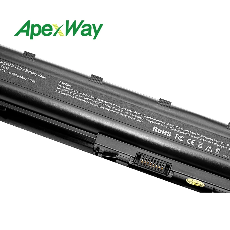 Apexway MU06 593553-001Laptop Батарея для hp Compaq Pavilion DM4 DM4T CQ42 HSTNN-LB0W G6 G4 G61 G7 MU09 NBP6A174B1 HSTNN-UB0W