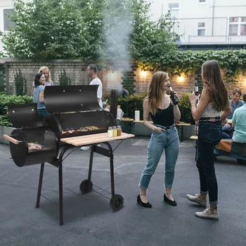 

Barbecue Charcoal Grill Oil Drum Charcoal Furnace High Temperature Spray Paint(500-600 Degrees) 2pcs Diameter 15cm Plastic Wheel
