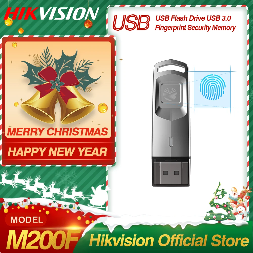 Hikvision оригинальный USB флеш накопитель 3 0 32 Гб 64 зашифрованный отпечаток пальца