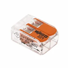 10 шт. Германия провод разъем бытовой Мини Быстрый проводной терминал 221-412 32A/450 в