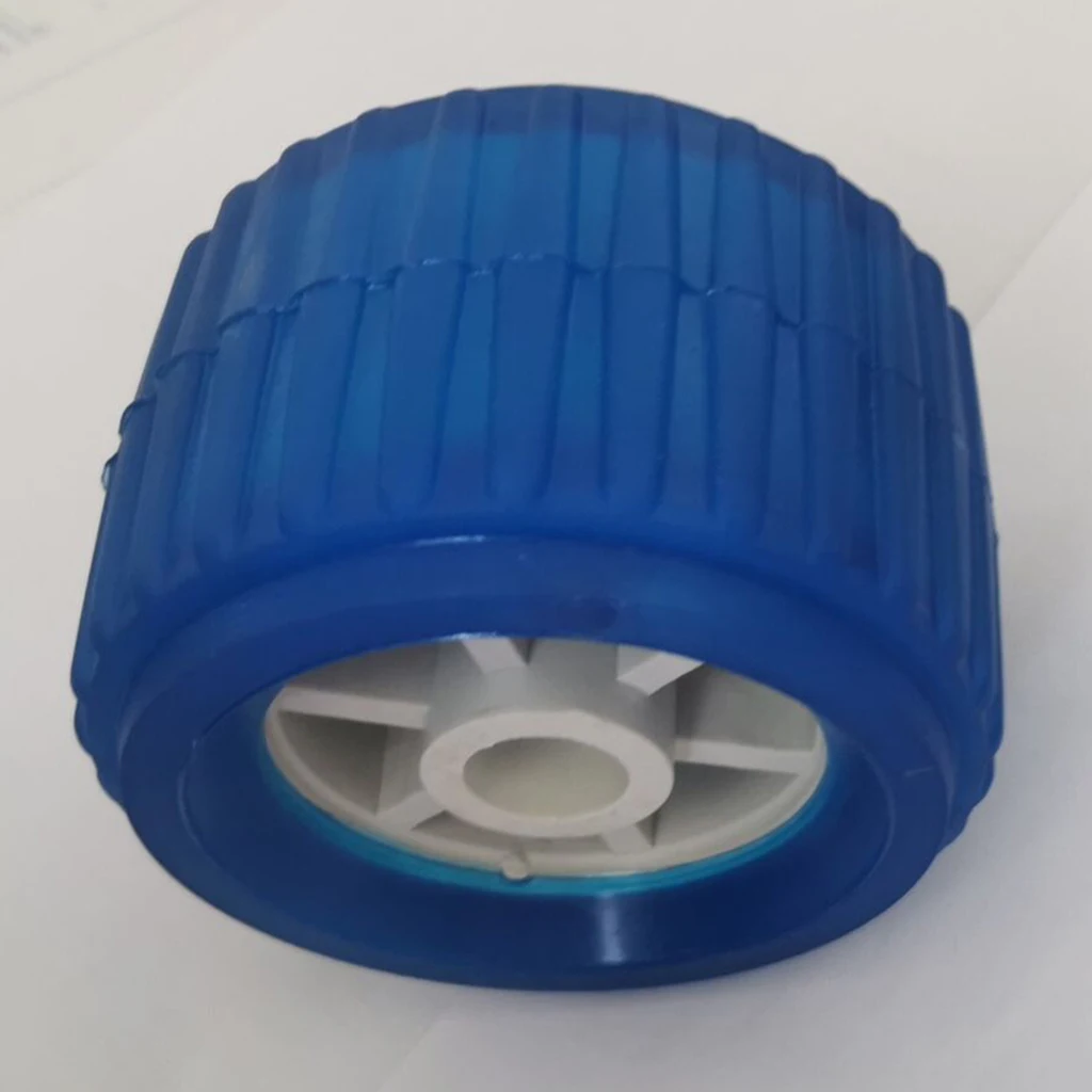 4PCS Boat Trailer Roller Inflatable Ribbed Wobble Roller Kit 110x75x19mm New
