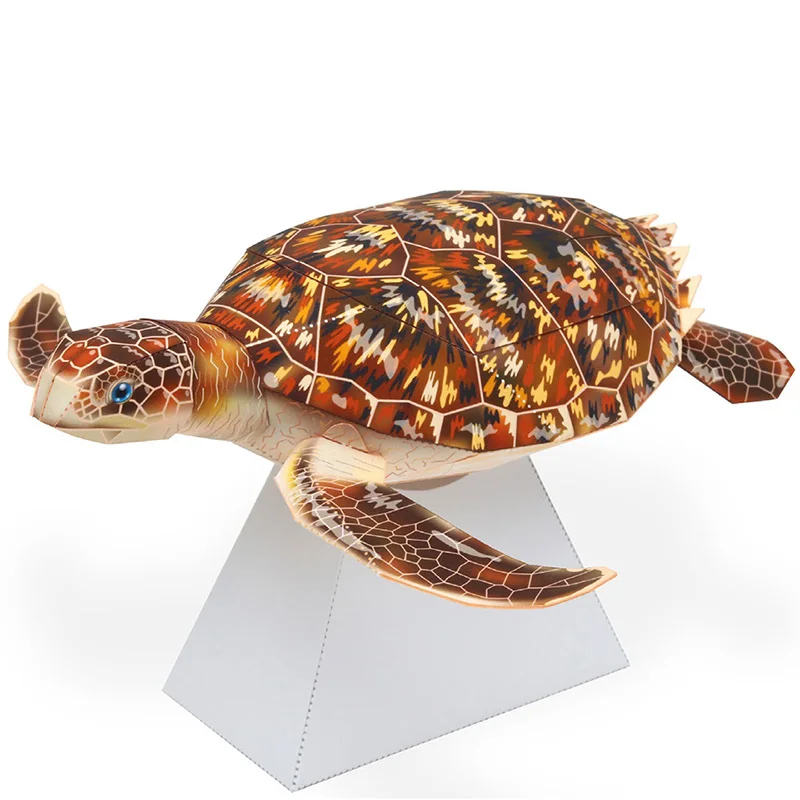 Морская черепаха складное оригами искусство мини милый 3D Бумага модель корабль