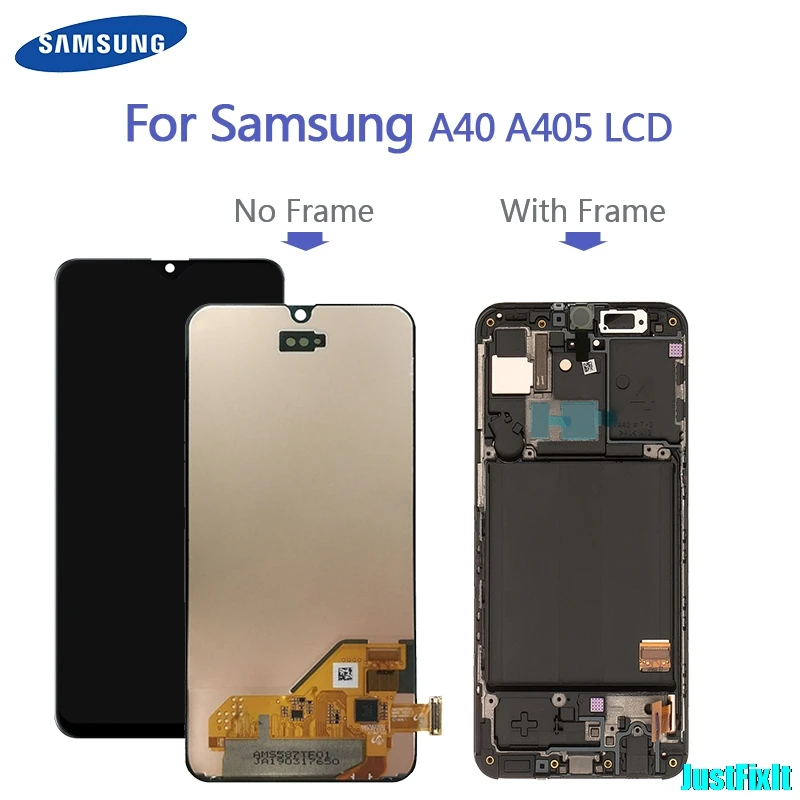 100% оригинальный дигитайзер в сборе для Samsung Galaxy A40 2019 A405 A405F A405FN/DS ЖК-дисплей