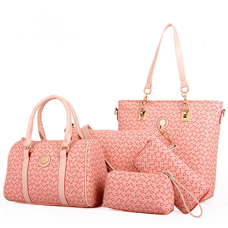 5 шт. набор женских сумок и кошельков+ маленькие сумки через плечо+ сумка+ посылка для ключей+ кошельки с принтом сумки-мессенджеры для женщин SD06