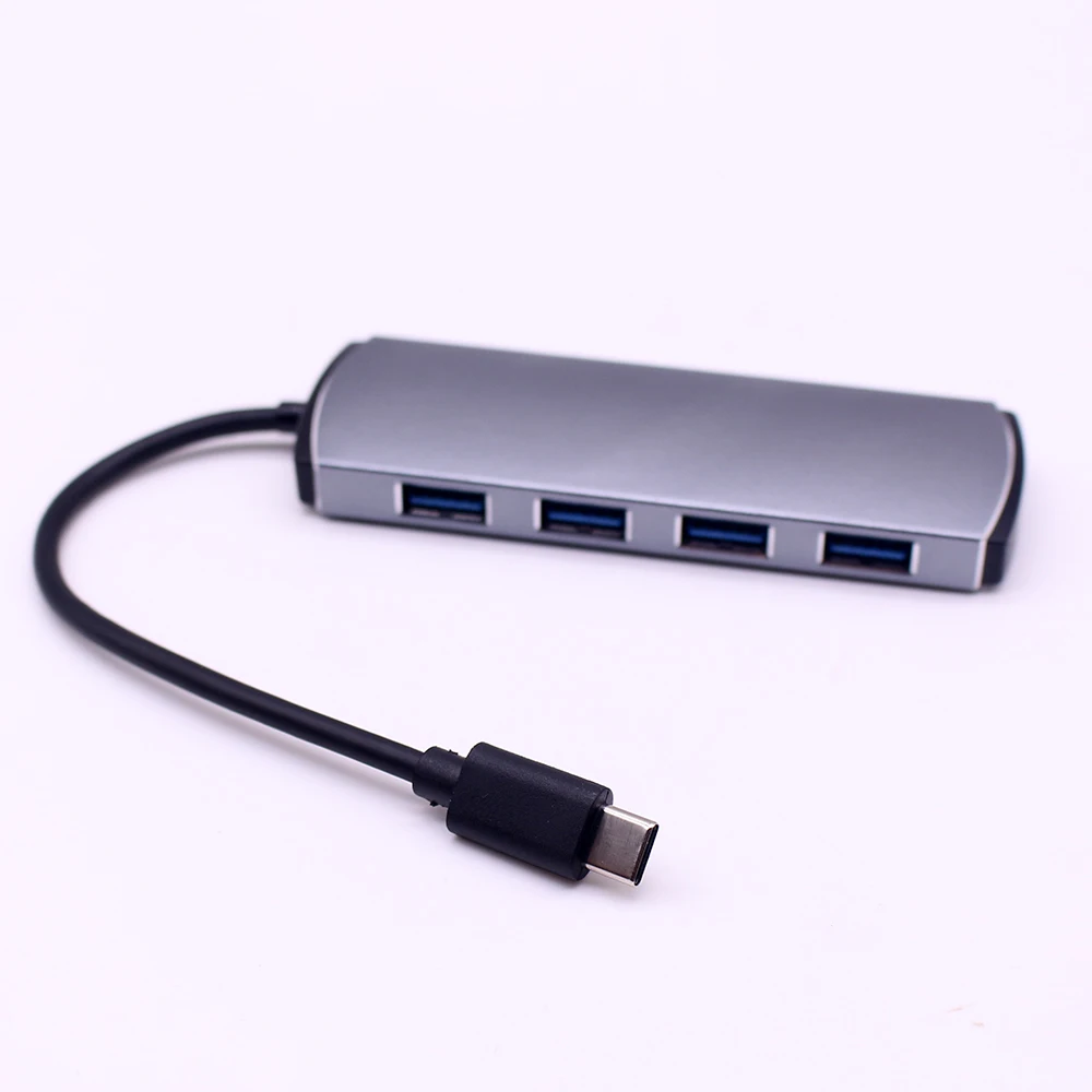 USB 3,0 концентратор разветвитель адаптер концентратор USB type C 4 порта для MacBook Air Pro Google Chromebook Pixelbook PC ноутбук USB-C type-C концентратор