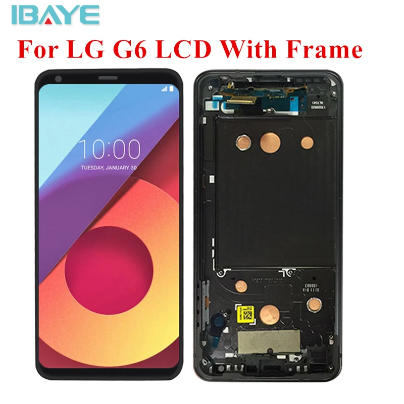 

ORIGINAL 5.7 "1440x2880 For LG G6 LCD Display Touch Screen Digitizer Complete Full LCD Assembly with frame free shipping AAA