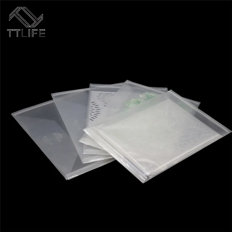 

5PCS Transparent Dies Stamps Collections Case Storage Bags Scrapbooking Stencil Cutting Dies Storage Template Holder Organizer
