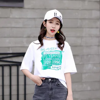 

2020 Tops T Shirt Women Cotton Female Tshirt Cotton