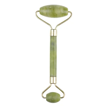 

Anti-wrinkle Portable Face Neck Skin Relaxation Facial Massage Roller Double Head Thin Body Jade Stone Lift Up Home Office