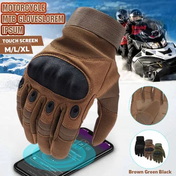 

1Pair Motorcycle Gloves Full Finger Outdoor Sport Racing Motorbike Motocross Protective Breathable Gloves