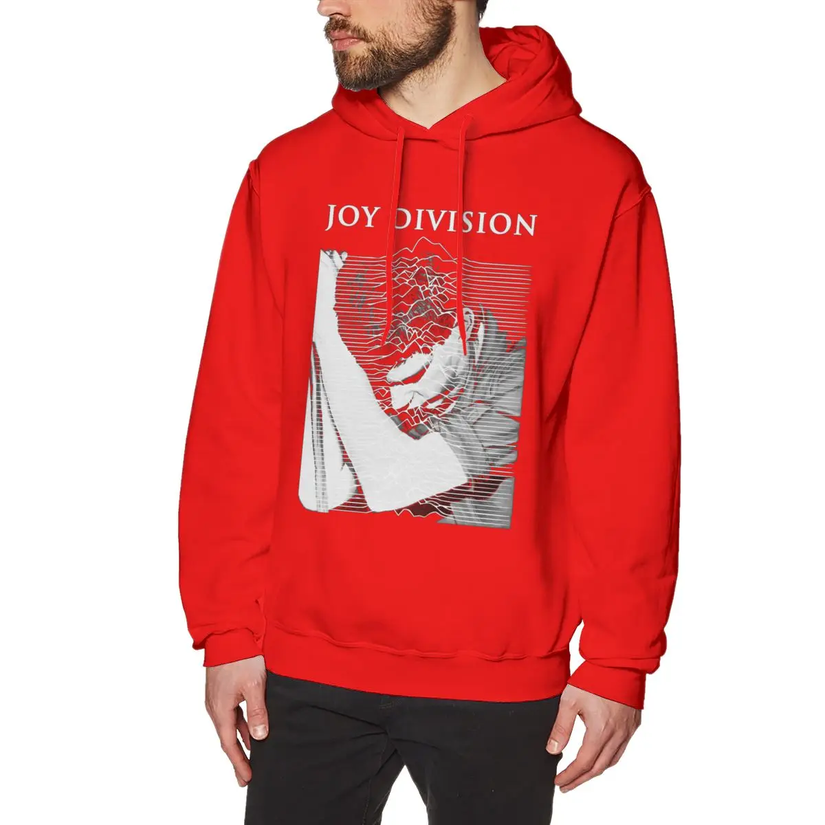 Мужская мода Joy Division Толстовка Geek на заказ для мужчин хип хоп длинный рукав Модное Новое поступление, горячая распродажа - Цвет: red