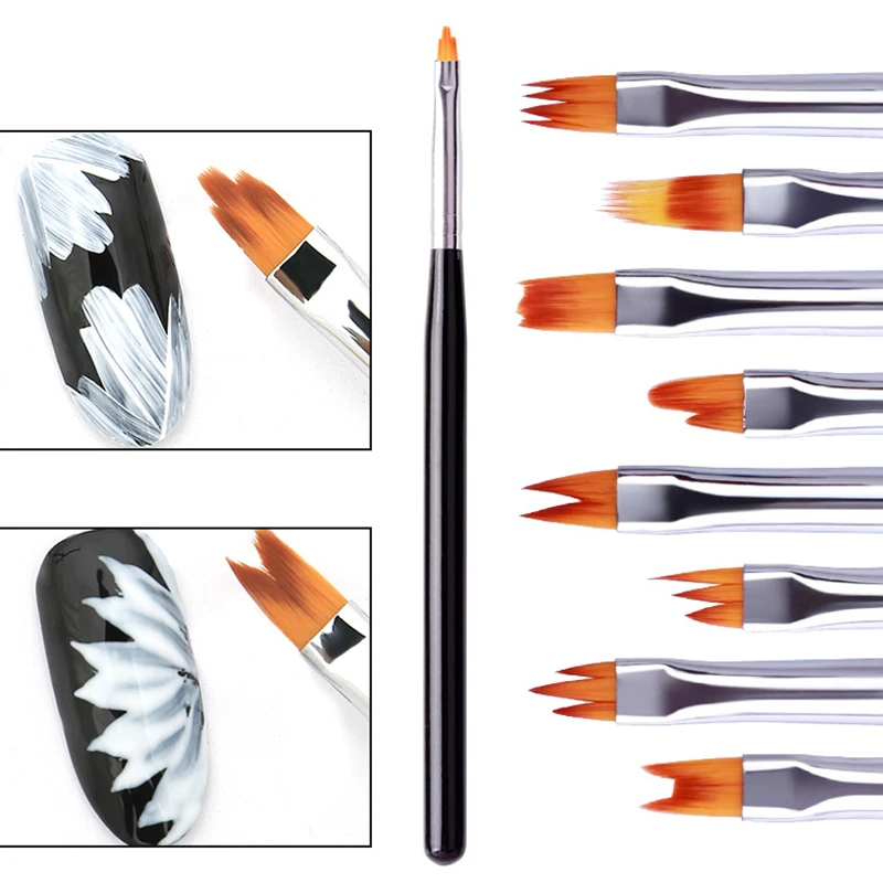 1 шт. ручка в виде лепестков для ногтей|Доттсы| |