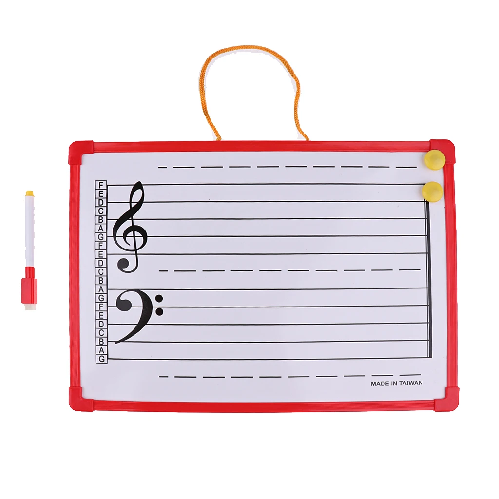 1 Set Music Theory Instruction Board Writing Whiteboard for Meeting School Teaching