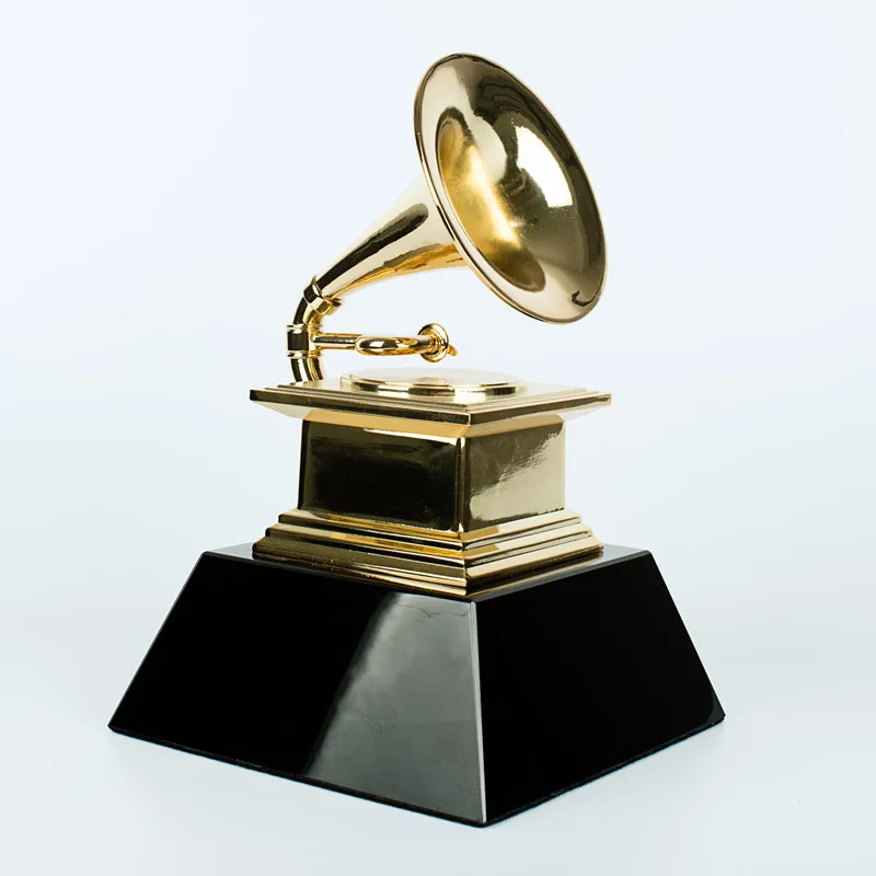 Replica Grammy MTV GRAMMYS Awards Gramophone Metal Trophy  NARAS Nice Gift Souvenir Collections  halloween christmas decoration