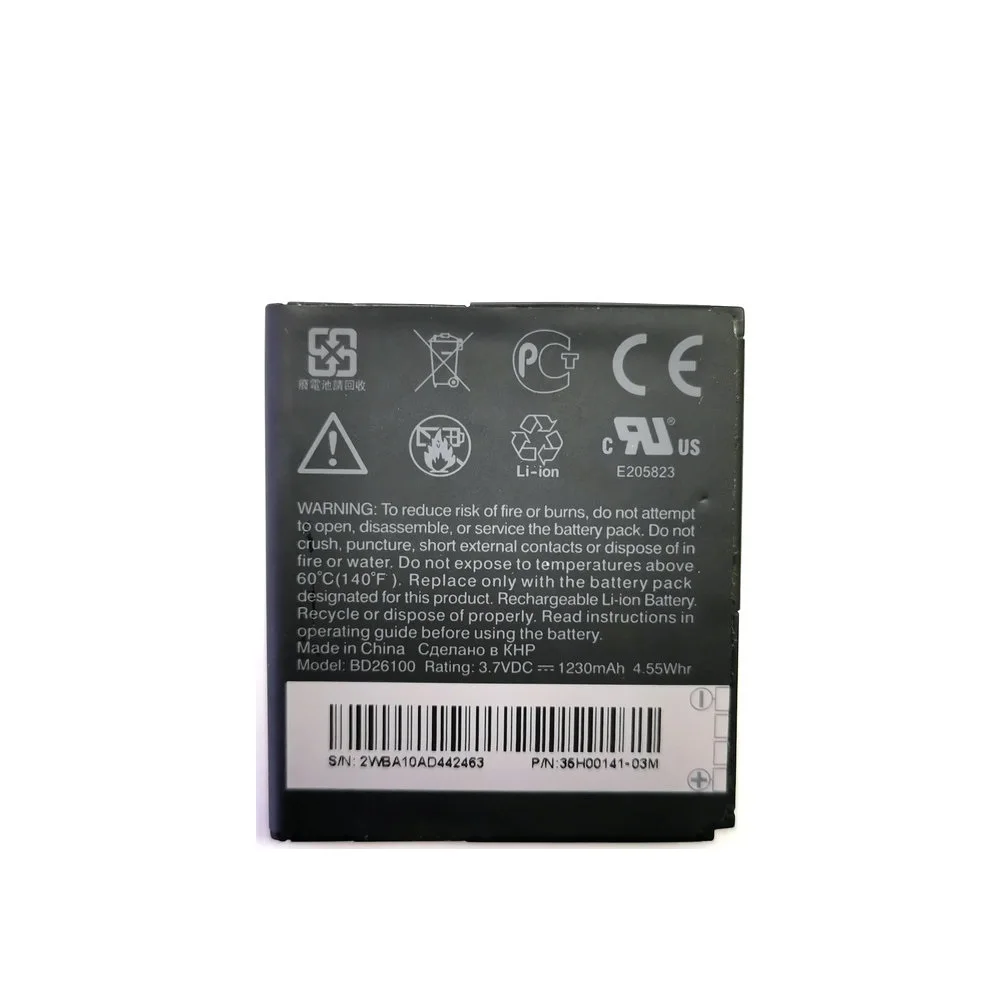 Новый 1230mAh BD26100 Сменный аккумулятор для HTC G10 Desire HD Surround T8788 T9188 T9199 A9191 Inspire 4G A9192 |