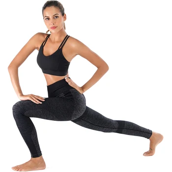 

Seamless Pants Seamless Gym Leggings Sportswear High Waist Trousers Tummy Control Fitness Running Pants Push Up