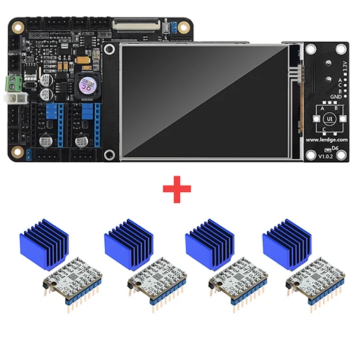 Плата управления 3d принтером для Lerdge-x reprap, материнская плата 3d принтера с arm 32 бит, материнская плата управления с 3," сенсорным экраном