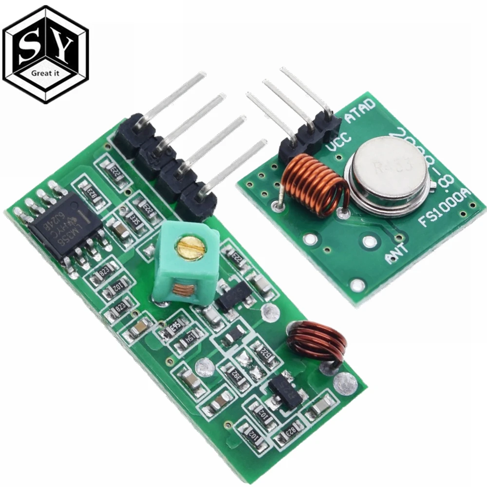 5x 315/433 Mhz RF Sender Empfänger Receiver Modul Arduino Wireless Transmitter 