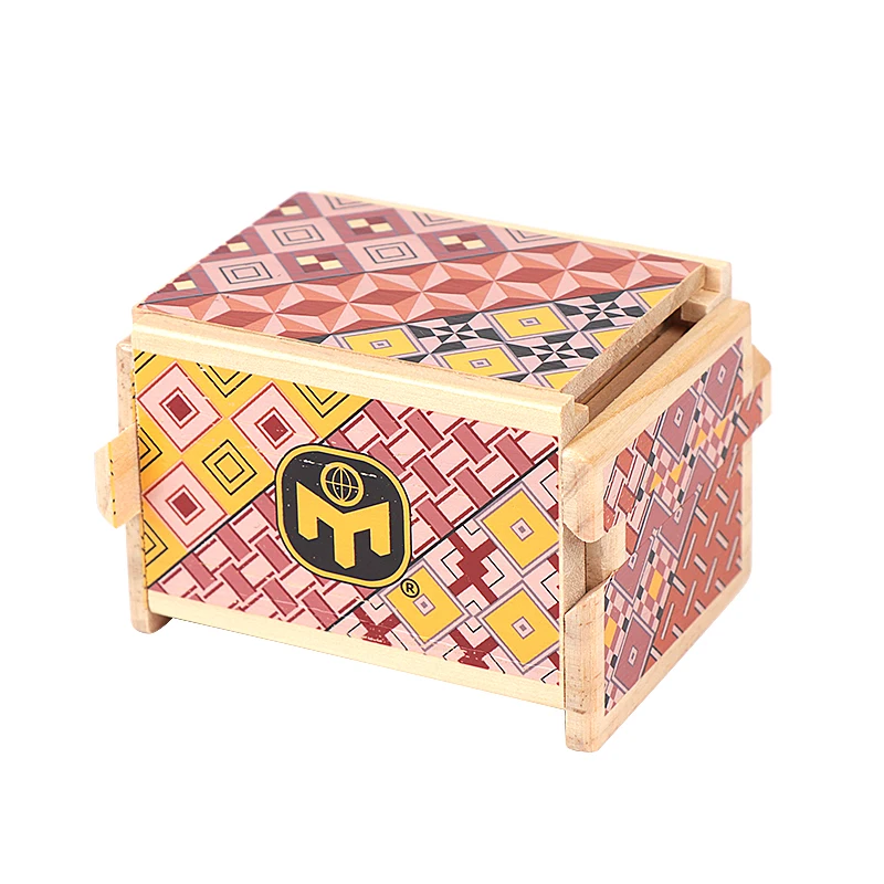 Mensa Japanese Puzzle Box Wooden Magic Compartment Brain Teaser trick box Educational Secret Box Kids Wood Toy Gift