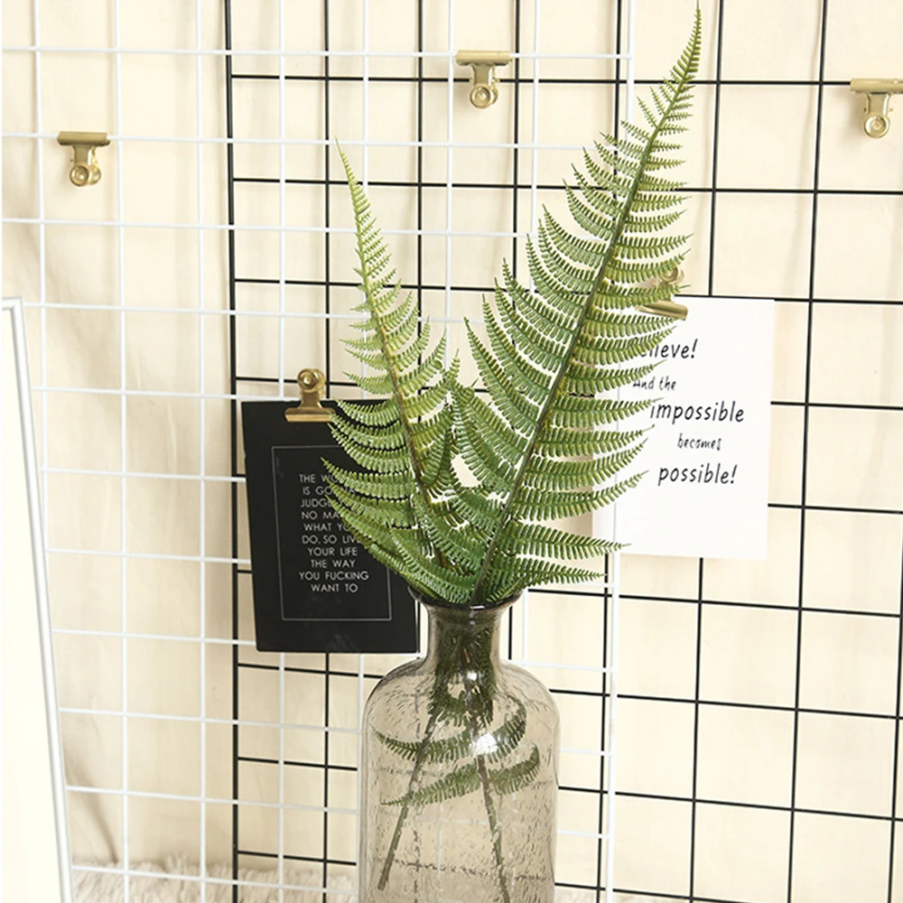 

5pc Sunflower Fern Leaf Simulation Plant Flowers Plastic Green Leaves Grass Fern Grass Turf Table Decor Wedding Decoration 4