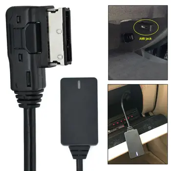 

AUX Audio Cable AMI to USB Cable Adapter Plastic Black 1PC AMI MDI MMI Bluetooth Music Interface