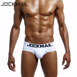 JOCKMAIL бренд классический одноцветное высокое Качественный хлопок Для мужчин нижнее белье трусы бикини Для мужчин s Мужские Шорты для
