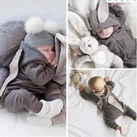 Baby Rabbit Rompers For Baby Girls Autumn Winter Infant Clothing Overalls Jumpsuit Halloween Costume Newborn Baby Boys Clothes 2