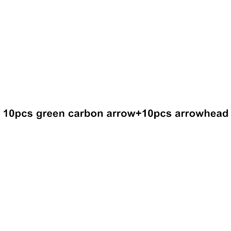10pcs green and 10 10 шт. ID6.2 охотничьи наконечники для стрел+ 10 шт. ID6.2 стрелы для позвоночника 400 Углеродные 31 дюймов турецкие перья блочный лук Рекурсивный арбалет для охоты - Цвет: 10pcs green and 10