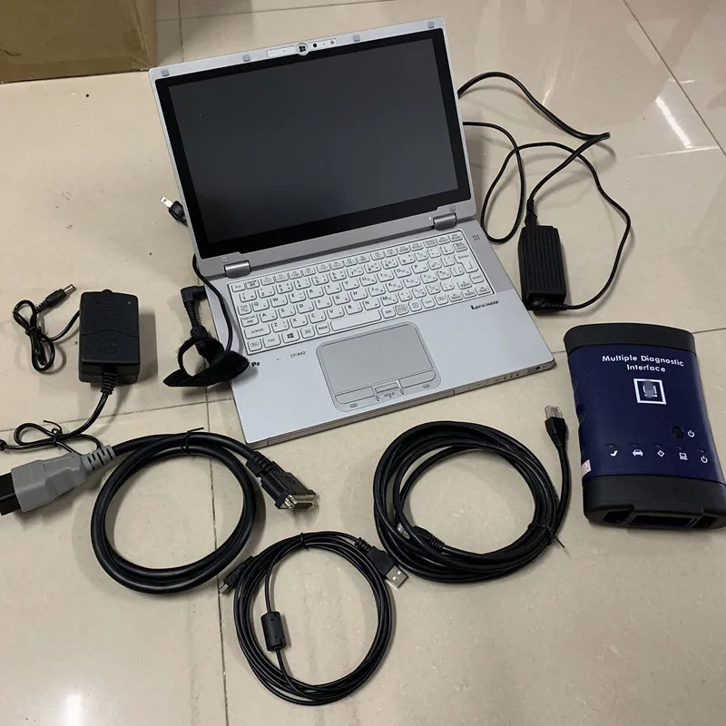 CF-AX2 i5 8g ноутбук с 480 ГБ SSD готов к использованию множественный диагностический интерфейс wifi G-M MDI с GDS2+ TECH2WIN готов к использованию
