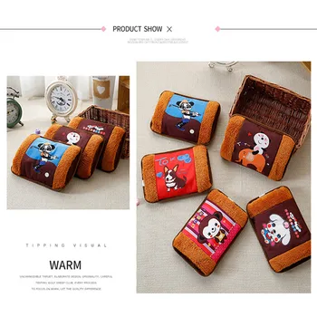 

Portable hand warmer Dot Pattern Hand warmer Treasure Hot water Bottle Charging Electric Hot Water Bag Plush Heating Warmer