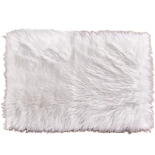 Best Faux Fur White Rectangle Area Rug Indoor Ultra Soft Fluffy Bedroom Floor Sofa Living Room 2 x 3 Feet